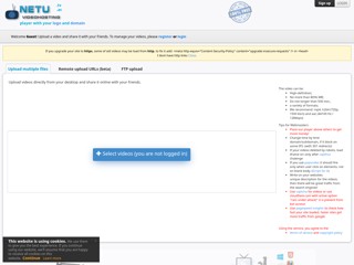 Нету.тв простой видеохостинг
http://netu.tv