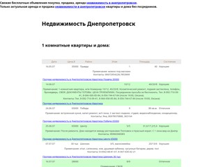 недвижимость в Днепропетровске
http://homedp.narod.ru/