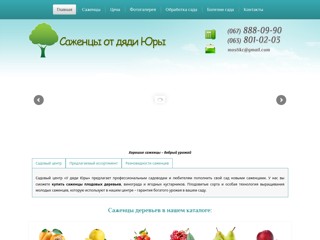 Саженцы деревьев, садовый центр "У дяди Юры"
http://sad-1.com.ua/