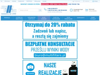Filtry do wody w Warszawie. Oczyszczanie wody. Systemy uzdatniania wody.
https://multifilters.pl