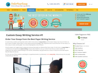 Custom Essay Writing Service #1 | OrderYourEssay.com
https://www.orderyouressay.com/
