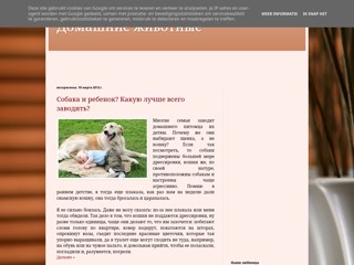 Домашние животные
http://zoo-club.blogspot.com/
