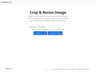 Crop & Resize image
https://cropresize.net/