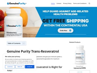 Genuine Purity Trans-Resveratrol
https://www.transresveratrolgp.com/