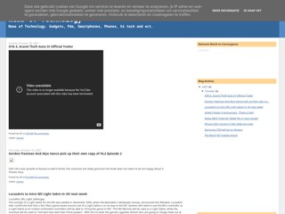 News of Technology. Gadgets, Pda, Smartphones, Phones, hi tech and ect.
http://newstek.blogspot.com/