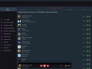 Українська музика на телефон
https://muzcore.online/