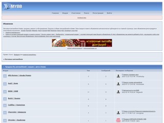 Автомобили Киева | Авто в Киеве. Продажа новых и подержанных автомобилей с фото.
http://autokiev.4bb.ru/