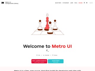 Metro 4 Component Library
https://metroui.org.ua