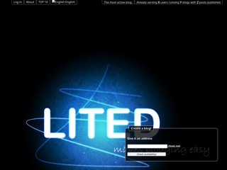 Lited! - Твій власний безкоштовний блоґ!
http://www.lited.eu