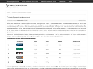 Лучшие букмекеры
http://megabookmakers.ru