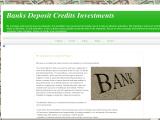 Banks Deposit Credits Investments
http://banking-investor.blogspot.com/